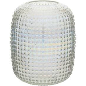 Origan Vaso 19X16X16Cm Vidro Furta-Cor Lustrado