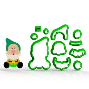Cortador Branca de Neve Soneca Modular Tamanho 5cm