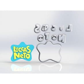 Cortador Lucas Neto Logo Modular Tamanho 5cm