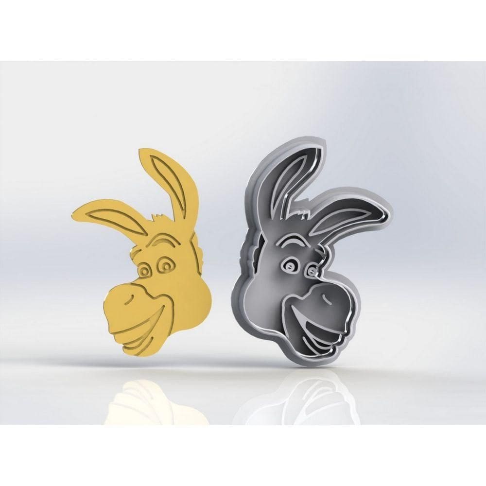 Cortador Shrek Burro Tamanho 6cm