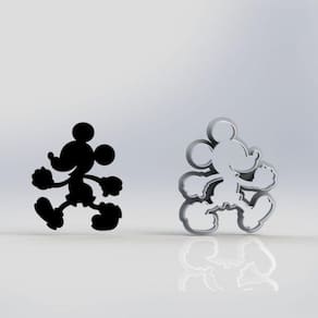 Cortador Mickey Silhueta Tamanho 6cm