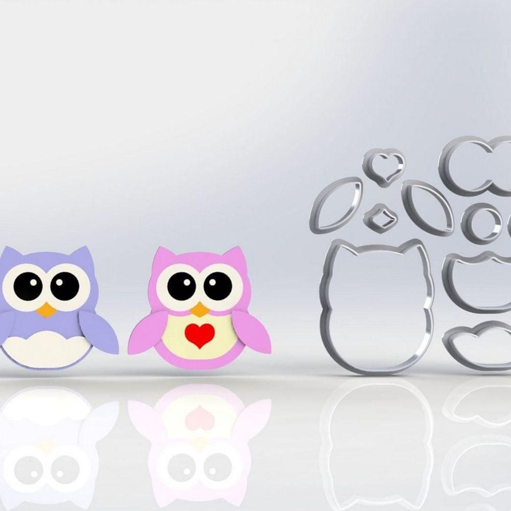 Cortador Corujas Tamanho 8cm