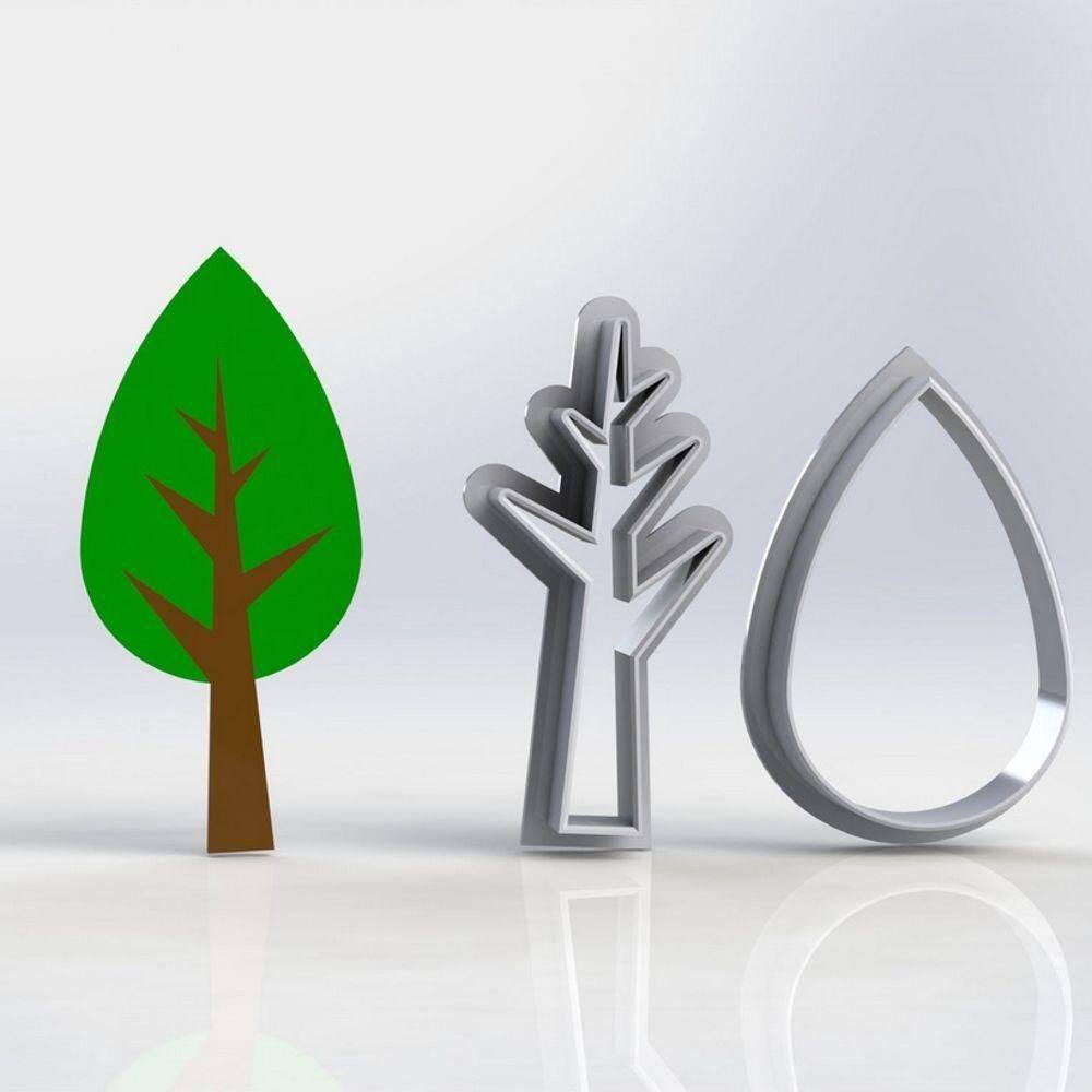 Cortador árvore Bosque Modular Tamanho 8cm