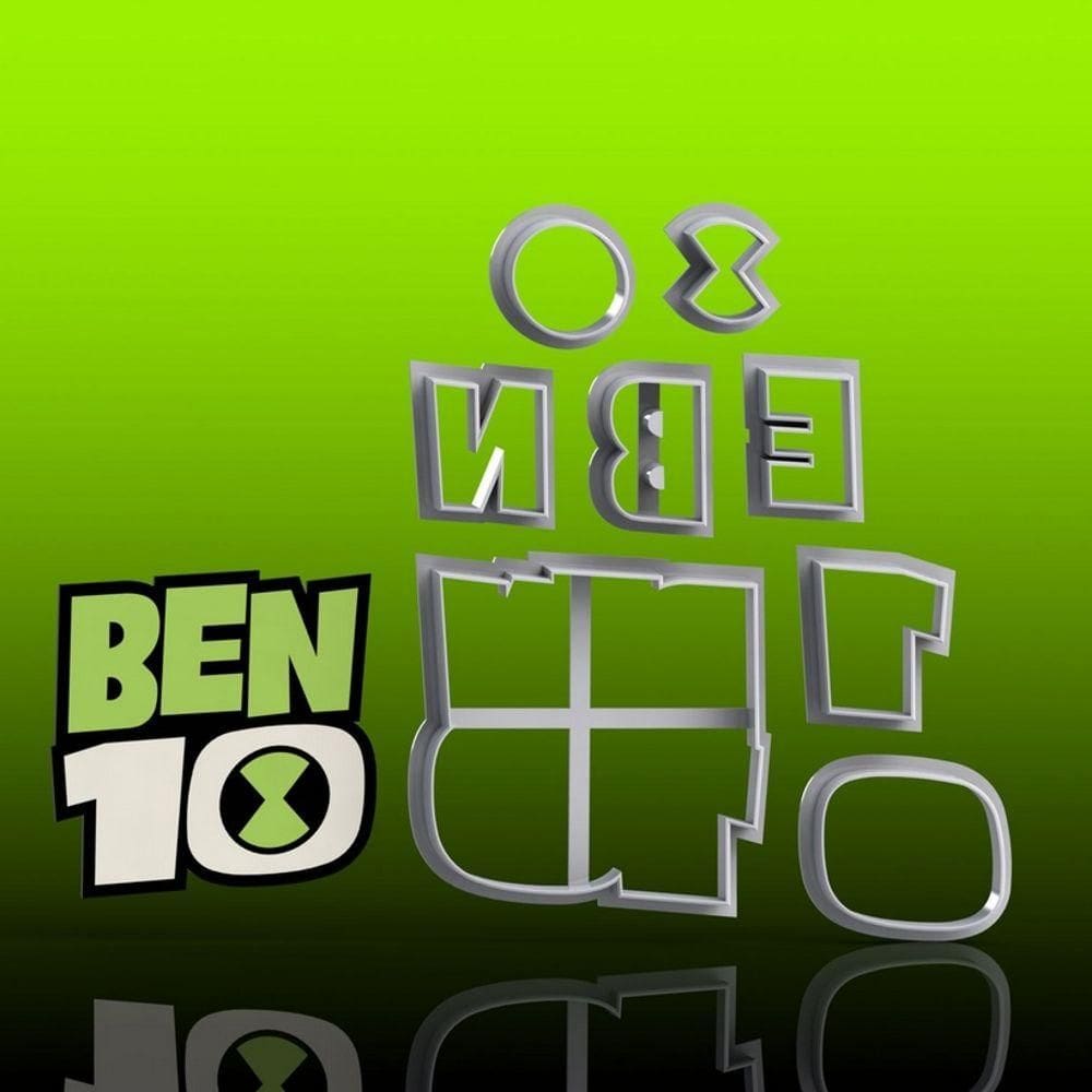 Cortador Ben 10 Logo Modular Tamanho 6cm