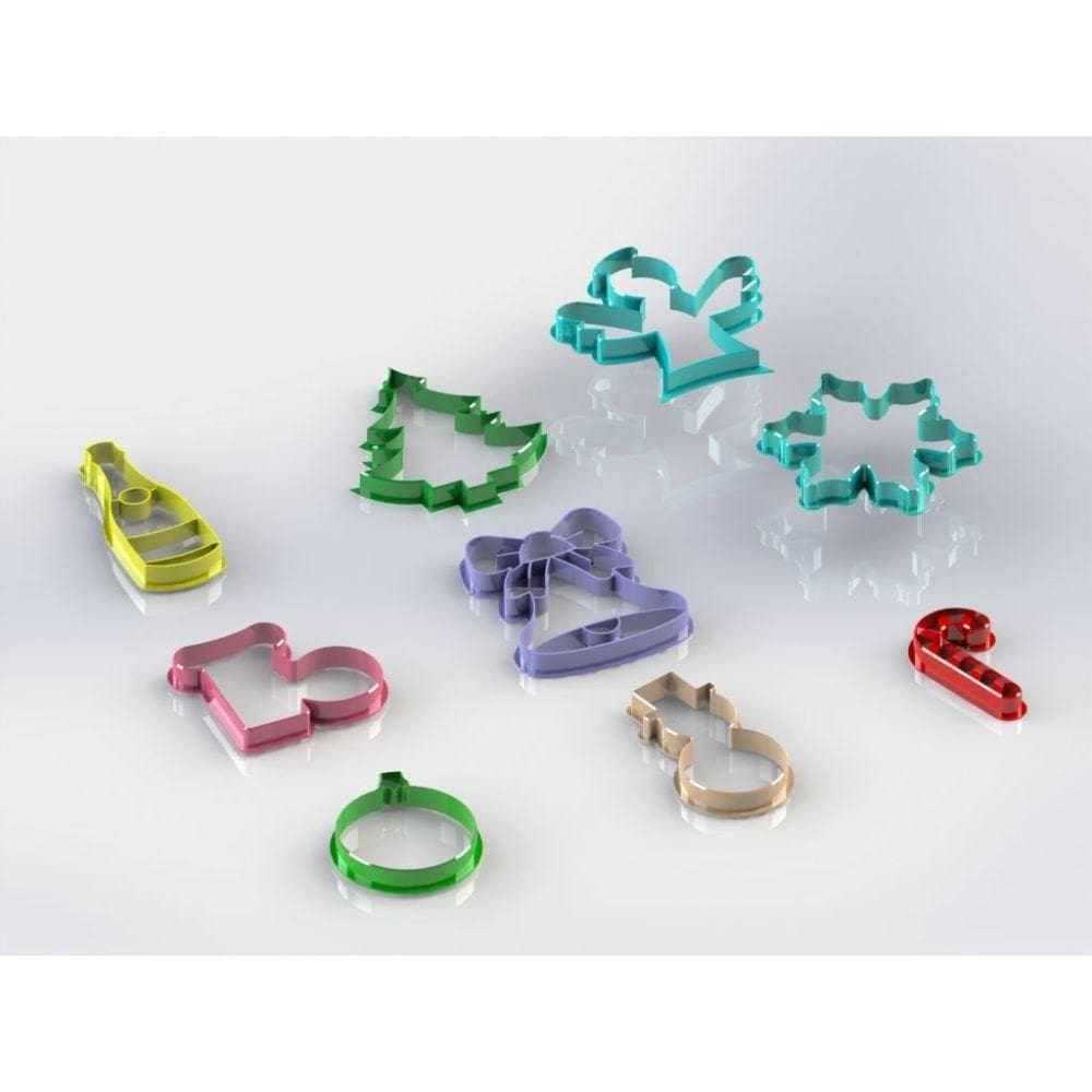 Cortador Kit Natal 9 Modelos Tamanho 8cm