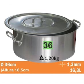 Cacarola Standard Nr 36 16,3L Real 9136