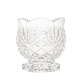 Porta Talher Vidro Cristal Para Chá Café Bandeja 7,8x8,4cm