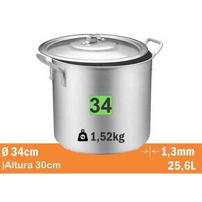 Caldeirao Standard Nr 34 25,6L Real 9734 - 2216