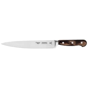Faca Utility Tramontina Century Wood Com Lâmina Em Aço Inox E Cabo De Madeira Tratada Castanho 8 Polegada
