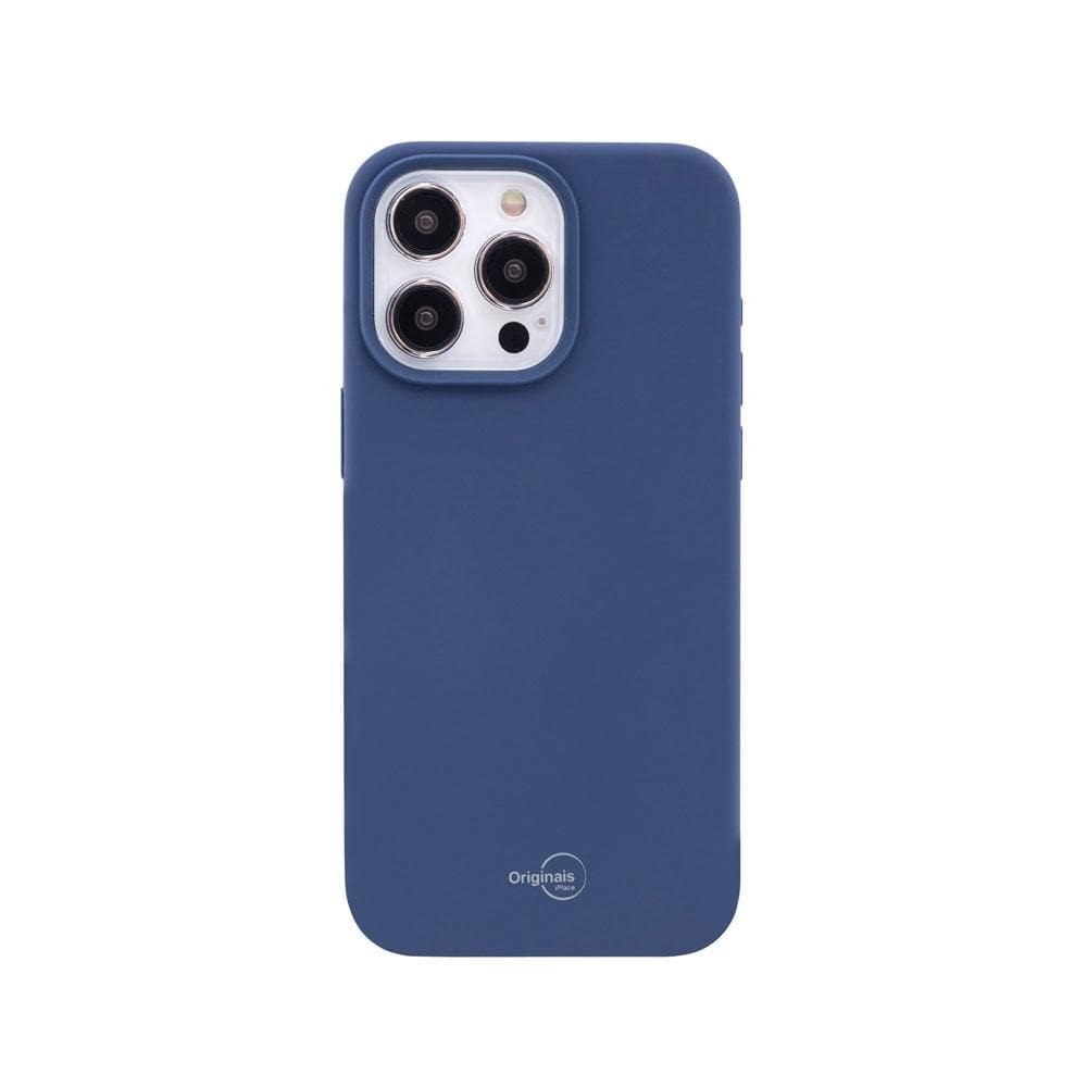Capa iPhone 15 Pro Originais iPlace, Beagá, Silicone Azul Petróleo