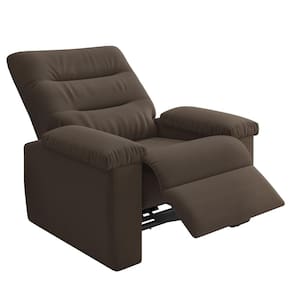Poltrona do Papai Reclinável para Sala Besthouse Onix Pop Veludo Marrom