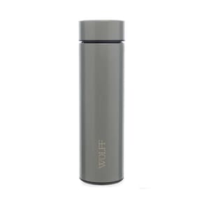 Garrafa Térmica Em Aço Inox Com Termômetro Led 500ml Cinza