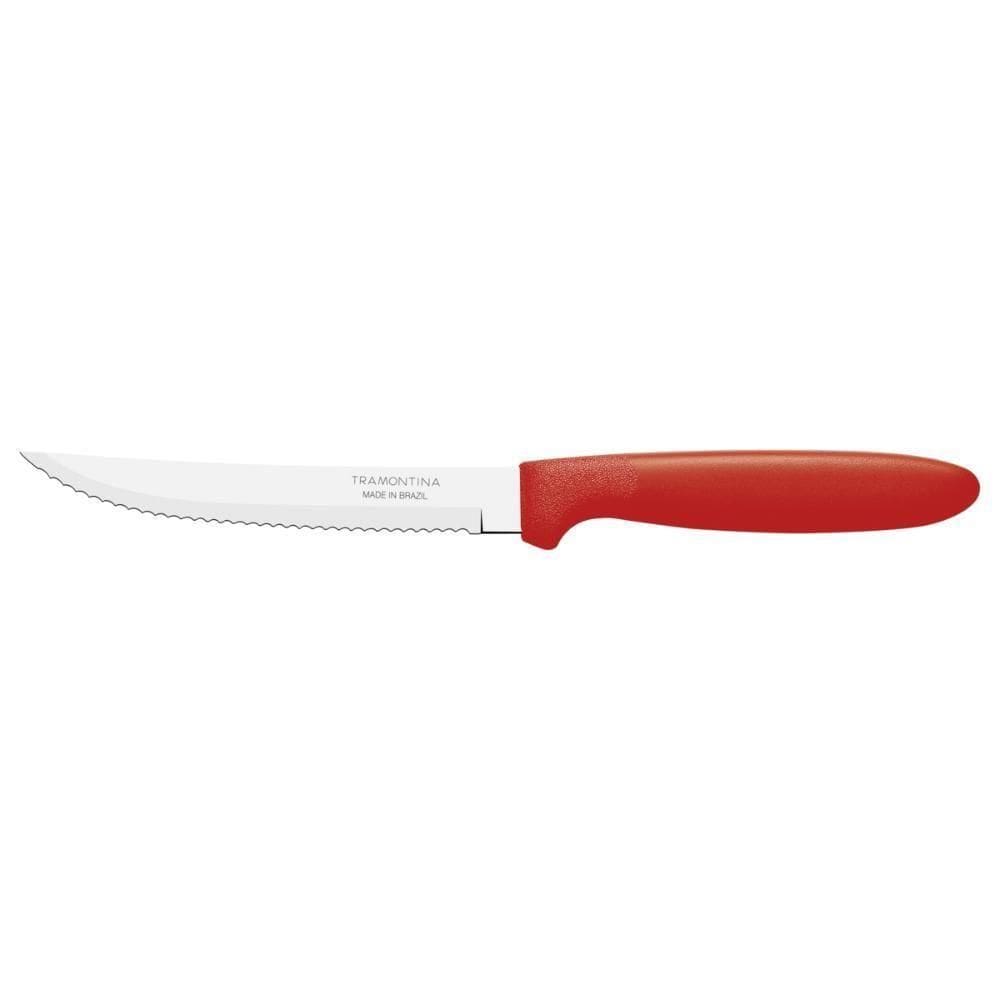 Kit 24 Faca Churrasco Tramontina Ipanema Inox Vermelho 5