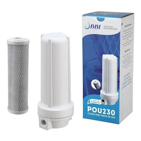 Filtro Agua Bbi 230 Pou Carvão Ativado + Suporte + Conectore Cor Branco Voltagem Não Se Aplica