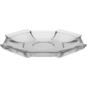 Centro Mesa 5X32X32Cm Vidro Transp