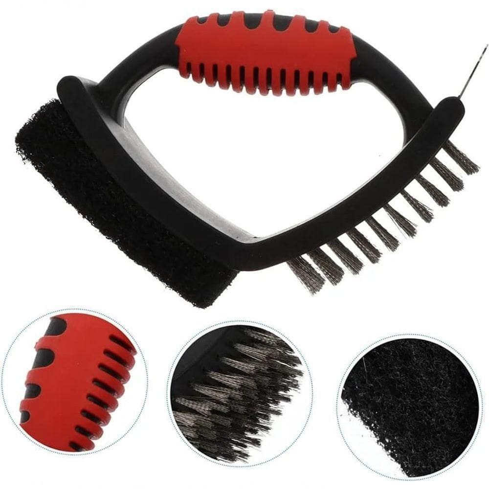 Escova Limpar Grelha Assar 3 Em 1- Clink