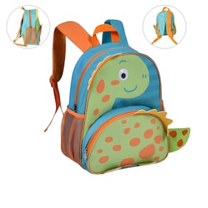 Mochila Escolar Infantil Alças Ajustaveis Macias Dinossauro Leve Resistente Espaçosa Bolsos Laterais Clio Dinossaurinho