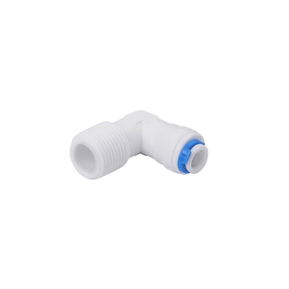 Cotovelo Plástico Rosca 3-8&quot; Com Engate Rápido Mangueira 1-4