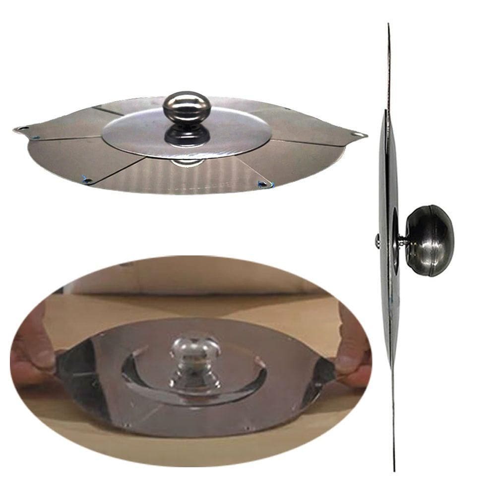 Tampa Panela Retratil Frigideira Universal Regulavel Inox