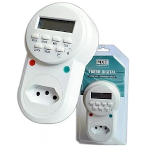 Timer Temporizador Digital Liga-desliga 24 Horas Bivolt 2200w 10a