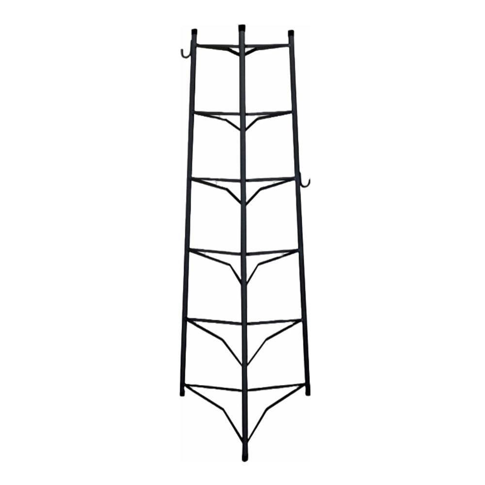 Tripé Porta Panelas Preto 6 Compartimentos 103cm