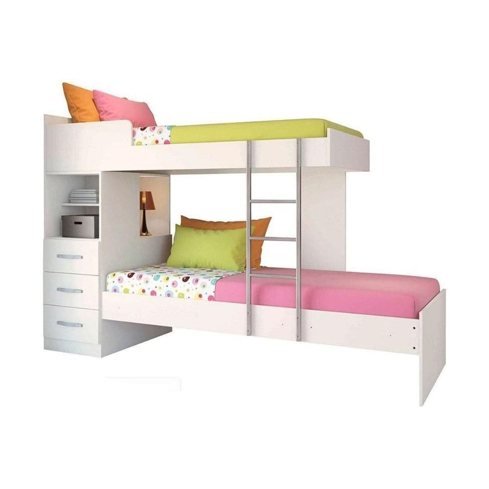 Beliche Havana Plus C/ 3 Gavetas Branco - Santos Andirá