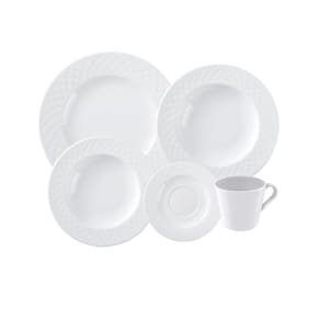 Aparelho De Jantar Tramontina Ingrid Em Porcelana 20 Peças