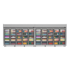 Expositor 10 Portas Geas10p Gelopar Auto Serviço Tipo Inox 4 Prateleiras 220v
