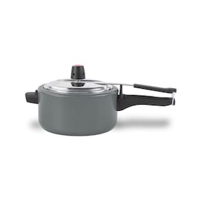 Panela De Pressão 20 Cm 3 L Revestimento Cerâmico Mineral Resist Linha Ceramic Life Vapt Cinza