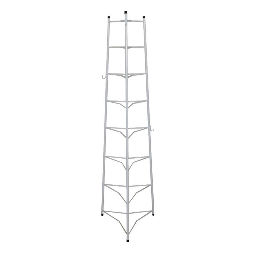 Tripé Porta Panelas Branco 8 Compartimentos 150cm