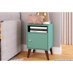 Mesa Lateral P/ Sala Rt3145 C/ 1 Porta Oliva - Movelbento