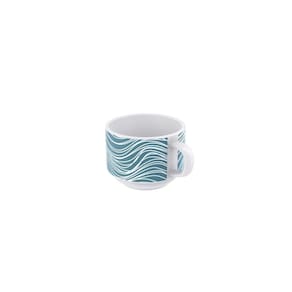 Xícara Chá Tramontina Clarice Em Porcelana Decorada 240 Ml