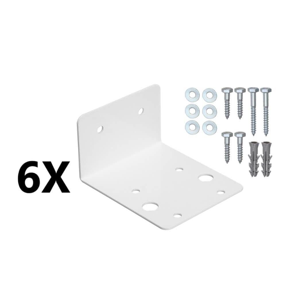 Kit 6 Suporte Metal P- Filtro Carcaça Big Blue 10 E 20 Bbi