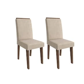 Cadeira Sala de Jantar Kit Marrocos Suede Bege