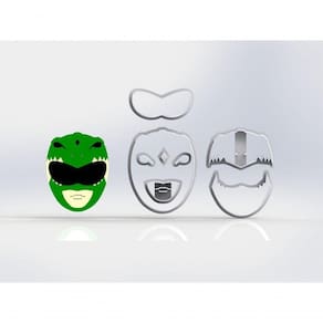 Cortador Power Rangers - Green Tamanho 6 Cm