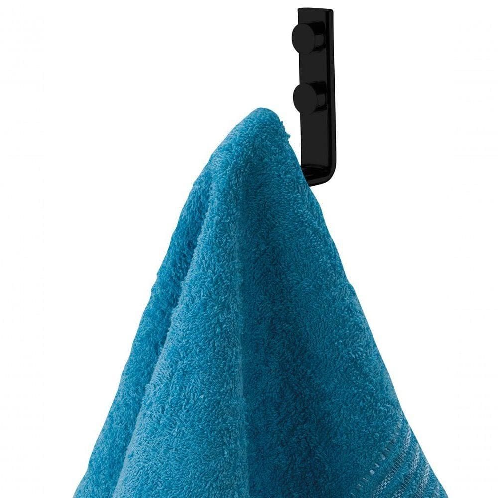 Cabide Gancho Banheiro Lavabo Preto Fosco Future 2314pt