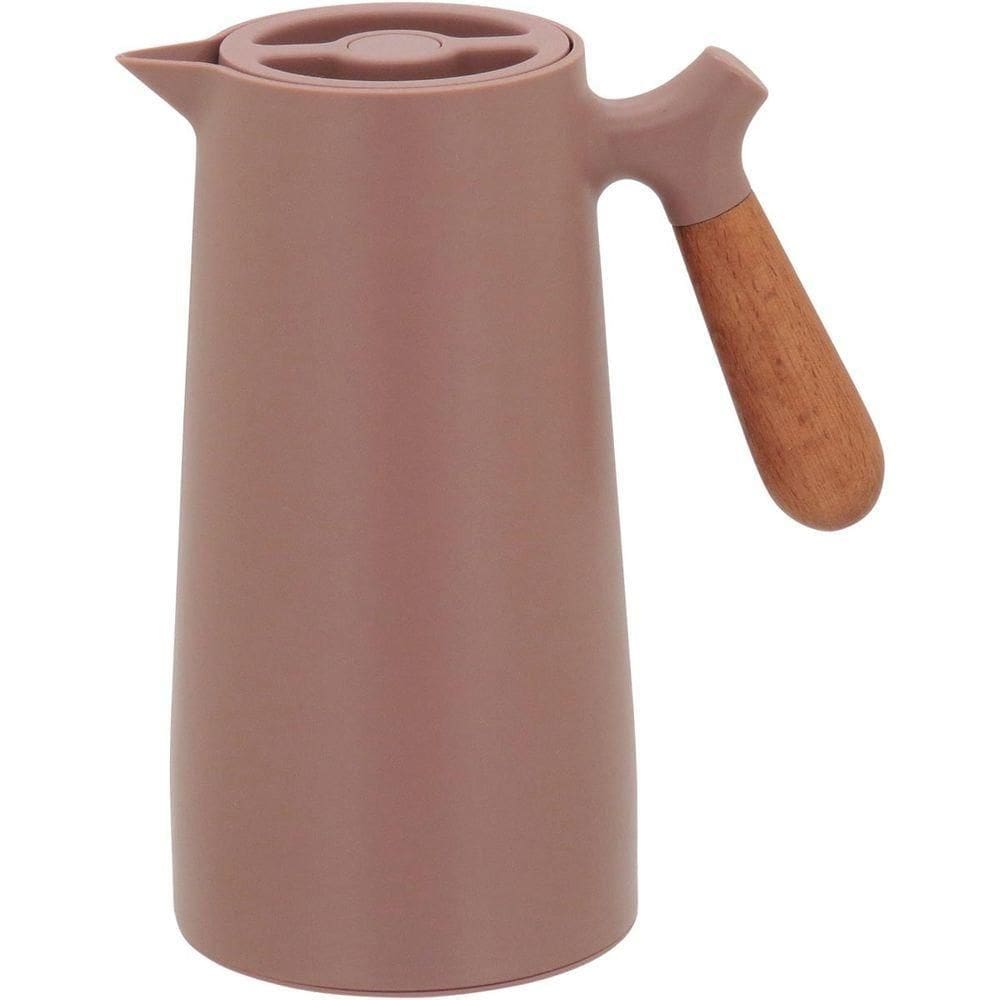 Norden Garrafa Térmica 25X13X13Cm 1L Plástico Rose Ampola Vidro