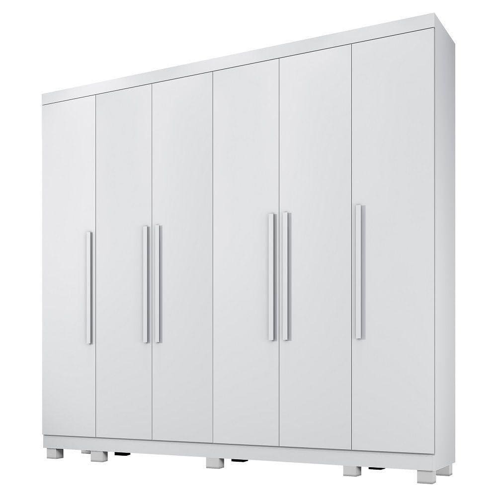 Guarda Roupa Casal 6 Portas Atlanta Benetil Branco