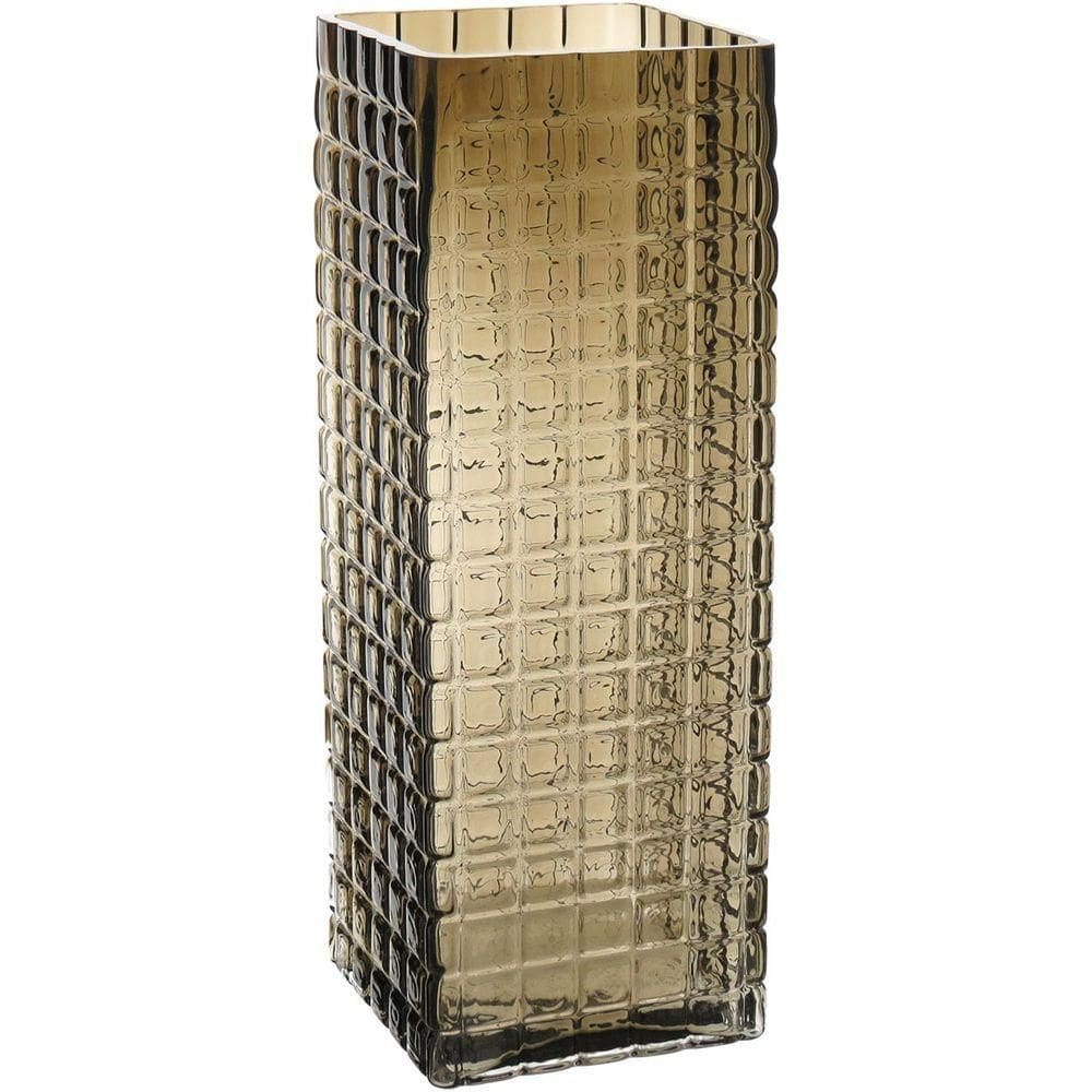 Kalil Vaso 31X11X11Cm Vidro Âmbar