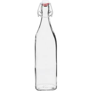 Bormioli Rocco Swing Garrafa 32X8X8Cm 1L Vidro Transp Com Tampa