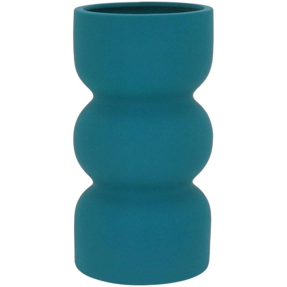 Noela Vaso 20X11X11Cm Cerâmica Azul
