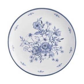 Prato Sobremesa Blue Garden Flower G 21 Cm Tro Home Style