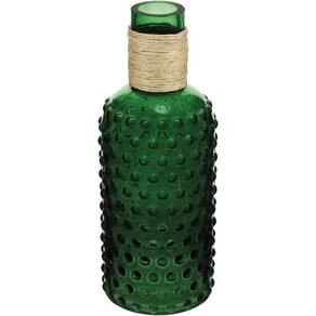 Dijon Garrafa Decorativa 26X10X10Cm Vidro Verde