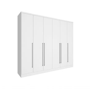 Guarda Roupa Casal Sevilla 6 Portas 8 Gavetas Tcil Neve