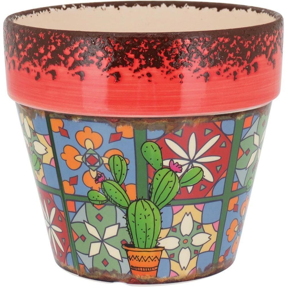 Carriche Cachepô 15X17X17Cm Cerâmica Color