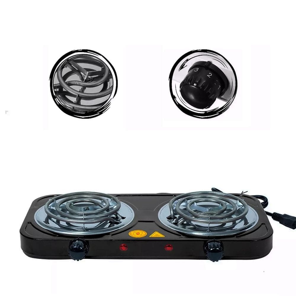 Fogao Eletrico Portatil Relinx 2 Bocas Cooktop 2000w 127v - Preto