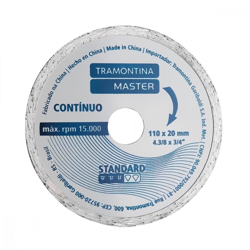 Disco De Corte Diamantado Contínuo 4.3/8´´ Standard