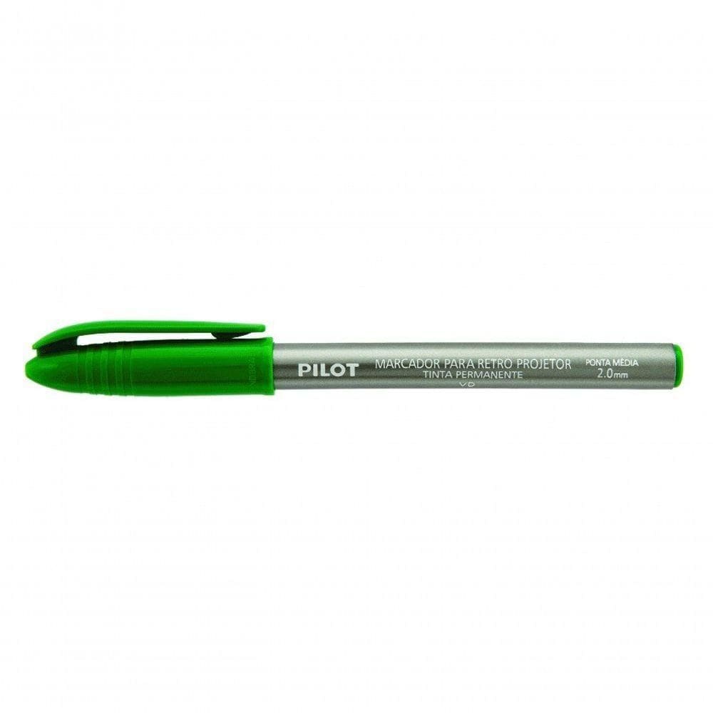 Marcador Permanente Retroprojetor 2.0 Pilot Verde Escuro