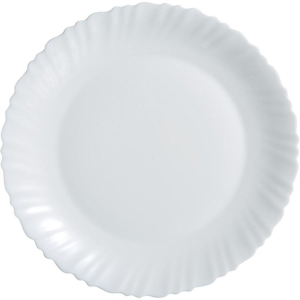 Luminarc Feston Sousplat 2X30X30Cm Vidro Temperado Branco