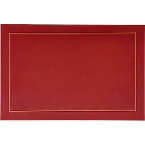 Lugar Americano Classic Pu 45x30cm Bordô